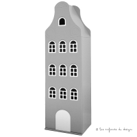 Armoire maison Amsterdam classique - Gris